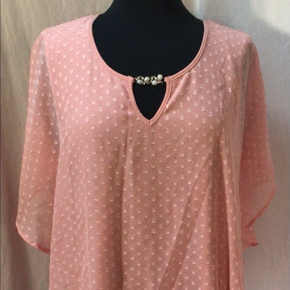 Notations Blush Pink 2 piece Blouse set size X-large